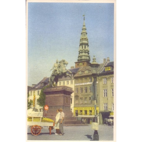 København. Absalon Højbroplads, brugt (?) med julemærke 1964