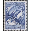 1956. Havets Moder. AFA nr. 39a stemplet