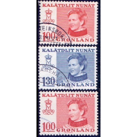1977. 100 og 130 Øre. Suppleringsværdier (Cz. Slania) AFA nr. 101, 101aF, 102 postfrisk