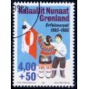 1995. 4,00 kr. Grønlandske flag. AFA nr. 275 postfrisk stemplet