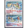1997. 4,50-4,75 Kr. Julefrimærker. Fra frimærkehæfte. AFA nr. 317a-18a postfrisk stemplet
