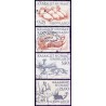 2000. 0,25-21,00 Kr. Arktiske vikinger II. AFA nr. 352-55 postfrisk stemplet