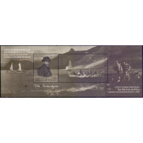 2009. 30,00 Kr. Ekspeditioner VII, i miniark. AFA nr. 551 postfrisk stemplet