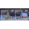 2003. 5,00-5,50 Kr. Julemærke , fra hæfte. AFA nr. 412-13E postfrisk stemplet