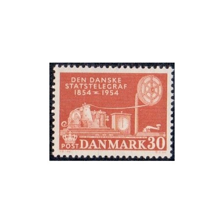 1953-56. Kongerige i 1000 år.  AFA nr. 346-55 postfrisk   Stemplet FDC