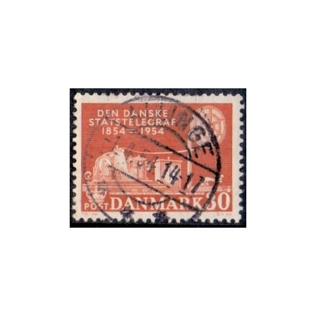 1953-56. Kongerige i 1000 år.  AFA nr. 346-55 postfrisk   Stemplet FDC