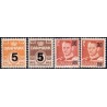 1955-56. Provisorier.  AFA nr. 361-64 postfrisk   Stemplet FDC