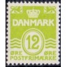 1962. Bølgelinie 12 Øre FLOUR, AFA nr. 335F postfrisk   Stemplet FDC