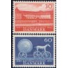 1957. Nationalmuseets 150-års jubilæum. AFA nr. 370-71 postfrisk Stemplet FDC