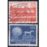 1957. Nationalmuseets 150-års jubilæum. AFA nr. 370-71 postfrisk Stemplet FDC
