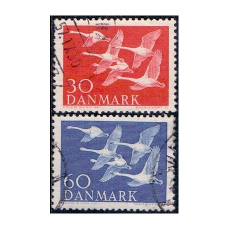 1956. Ellehammers første flyvning.  AFA nr. 366 postfrisk  Stemplet FDC