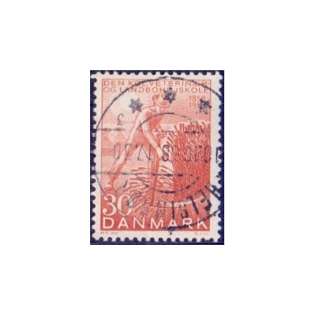 1958. Dem Kgl. Veterinær- og Landbohøjskole. AFA nr. 372 postfrisk     Stemplet FDC
