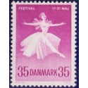 1959. Den danske ballet. AFA nr. 377 postfrisk      Stemplet FDC