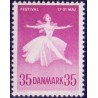 1959. Den danske ballet. AFA nr. 377 postfrisk      Stemplet FDC