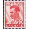 1960. Niels Finsens fødsel. AFA nr. 387 postfrisk    Stemplet FDC