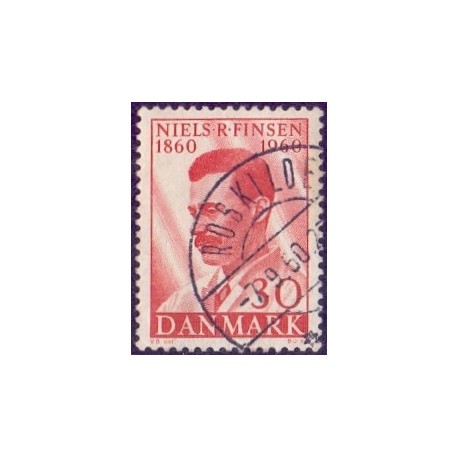 1960. Niels Finsens fødsel. AFA nr. 387 postfrisk    Stemplet FDC
