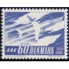 1961. SAS's 10-års jubilæum. FLUOR AFA nr. 391F postfrisk    Stemplet FDC