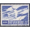 1961. SAS's 10-års jubilæum. FLUOR AFA nr. 391F postfrisk    Stemplet FDC