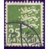 1962. Lille Rigsvåben 25 kr. alm. papir. AFA nr. 402 postfrisk    Stemplet FDC