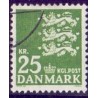 1962. Lille Rigsvåben 25 kr. FLUOR. AFA nr. 402F postfrisk    Stemplet FDC