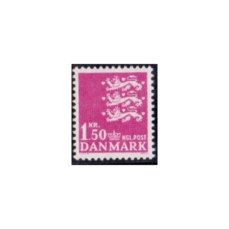 1962. Lille Rigsvåben Suppleringsværdi. FLUOR. AFA nr. 405F postfrisk    Stemplet FDC