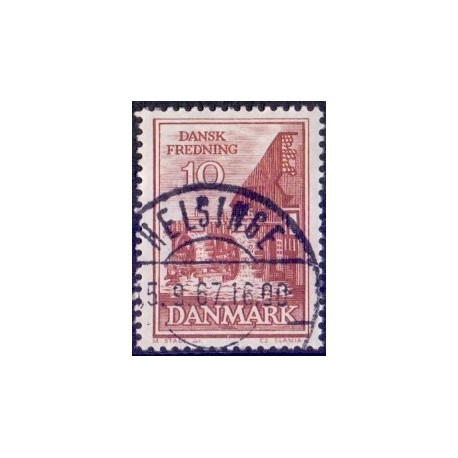 1962. Børkop vandmølle. alm. + FLUOR papir. AFA nr. 407+407F postfrisk    Stemplet FDC