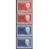 1963. Niels Bohrs atomteori. alm. + FLUOR papir. AFA nr. 420-421F postfrisk  Stemplet FDC