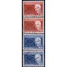 1963. Niels Bohrs atomteori. alm. + FLUOR papir. AFA nr. 420-421F postfrisk  Stemplet FDC