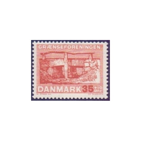1964. Grænseforeningen. AFA nr. 422F postfrisk  Stemplet FDC