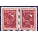 1964. Folkeskolelovens 150-års jubilæum. alm. + FLUOR papir. AFA nr. 423-423F postfrisk  Stemplet FDC