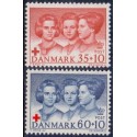 1964. Røde Kors. AFA nr. 424F-425F postfrisk  Stemplet FDC