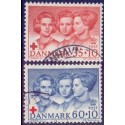 1964. Røde Kors. AFA nr. 424F-425F postfrisk  Stemplet FDC