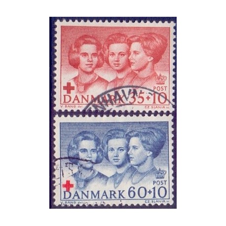 1964. Røde Kors. AFA nr. 424F-425F postfrisk  Stemplet FDC