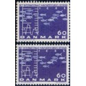 1964. Havforskning, alm. + FLUOR papir. AFA nr. 426-426F postfrisk    Stemplet FDC
