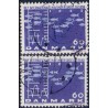 1964. Havforskning, alm. + FLUOR papir. AFA nr. 426-426F postfrisk    Stemplet FDC