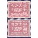 1964. Frimærkets Dag, alm. + FLUOR papir. AFA nr. 427-427F postfrisk    Stemplet FDC