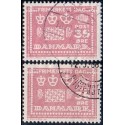 1964. Frimærkets Dag, alm. + FLUOR papir. AFA nr. 427-427F postfrisk    Stemplet FDC