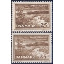 1964. Karup Å, alm. + FLUOR papir. AFA nr. 428-428F postfrisk   Stemplet FDC