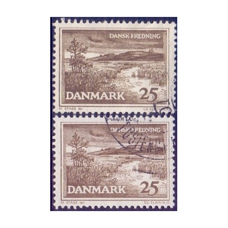 1964. Karup Å, alm. + FLUOR papir. AFA nr. 428-428F postfrisk   Stemplet FDC