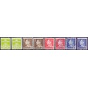 1965. Farveændringer, alm. + FLUOR papir. AFA nr. 430-433F postfrisk    Stemplet FDC