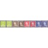 1965. Farveændringer, alm. + FLUOR papir. AFA nr. 430-433F postfrisk    Stemplet FDC
