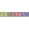 1965. Farveændringer, alm. + FLUOR papir. AFA nr. 430-433F postfrisk    Stemplet FDC