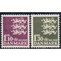1965. Suppleringsværdier. AFA nr. 436-37 postfrisk   Stemplet FDC