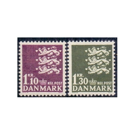 1965. Suppleringsværdier. AFA nr. 436-37 postfrisk   Stemplet FDC