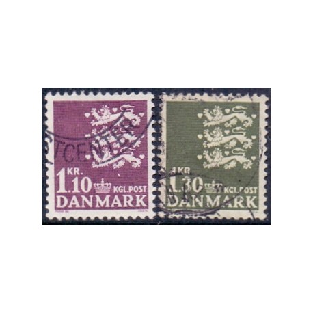 1965. Suppleringsværdier. AFA nr. 436-37 postfrisk   Stemplet FDC