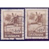 1965. Bogø Mølle, alm. + FLUOR papir. AFA nr. 440-440F postfrisk   Stemplet FDC