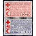 1966. Røde Kors. AFA nr. 441F-442F postfrisk   Stemplet FDC