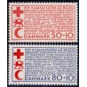 1966. Røde Kors. AFA nr. 441F-442F postfrisk   Stemplet FDC
