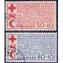 1966. Røde Kors. AFA nr. 441F-442F postfrisk   Stemplet FDC