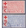 1966. Røde Kors. AFA nr. 441F-442F postfrisk   Stemplet FDC